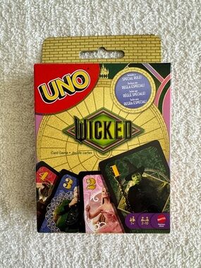 UNO Wicked Edition Playing Card Game - Green & Yellow